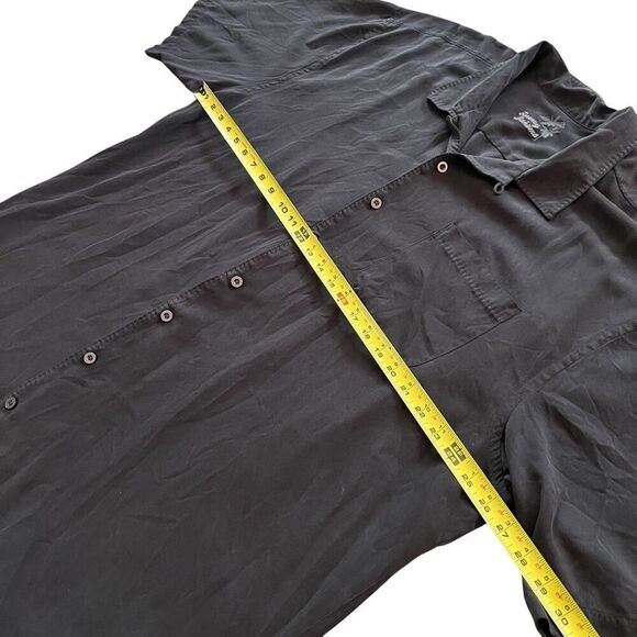 TOMMY BAHAMA Men’s 100% Silk Graphite Casual Button Down Size 2XT - Picture 7 of 8
